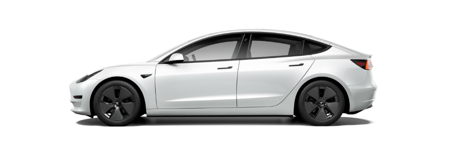 Tesla Model 3 white Tesla Model 3 white