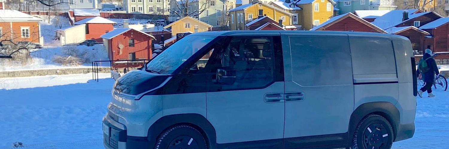 Arval Suomen talvitestiraportti: Sähköpakettiauto talvimaisemassa