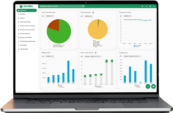 Arval Connect on laptop